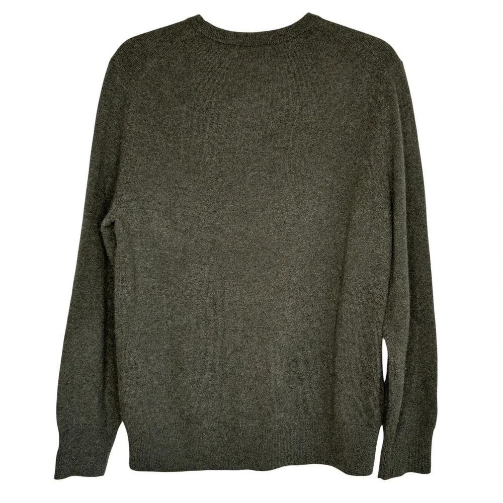 NAADAM Cashmere Crewneck Sweater Medium Minimalist Heritage Long Sleeve Green
